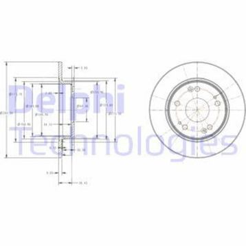 Delphi BG4118C Arka Fren Diski