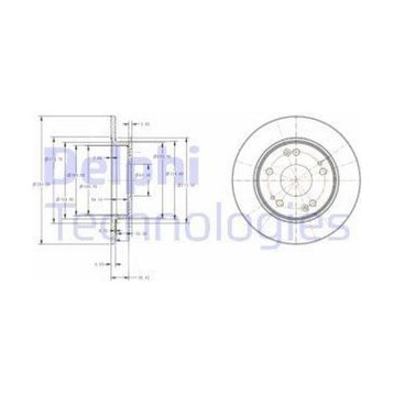 Delphi BG4118C Arka Fren Diski