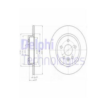 Delphi BG4199C Arka Astra Fren Diski
