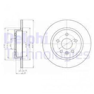 Delphi BG4199C Arka Astra Fren Diski