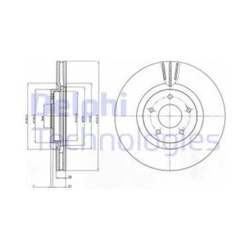 Delphi BG4231C Ön Fren Diski