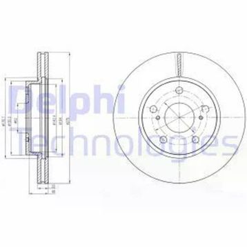 Delphi BG4232 Ön Fren Diski