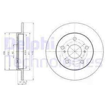 Delphi BG4233 Arka Fren Diski