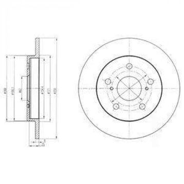 Delphi BG4233 Arka Fren Diski