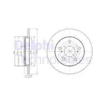 Delphi BG4233 Arka Fren Diski