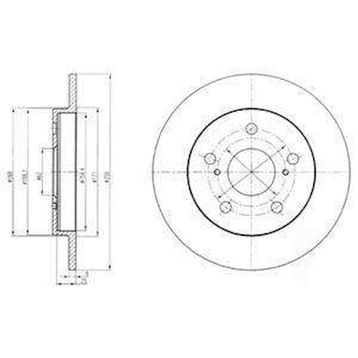 Delphi BG4233 Arka Fren Diski