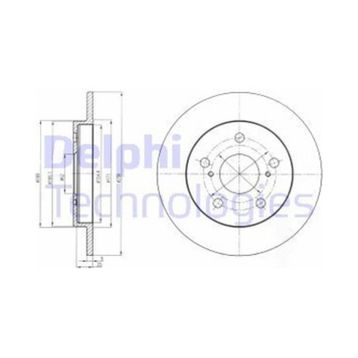 Delphi BG4233 Arka Fren Diski