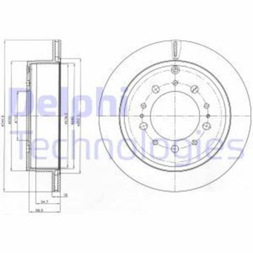 Delphi BG4275 Arka Toyota Fren Diski