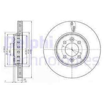 Delphi BG4536C Ön Cıftlı Fren Diski