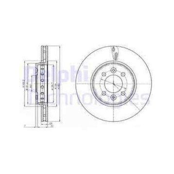 Delphi BG4536C Ön Cıftlı Fren Diski