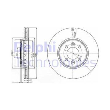 Delphi BG4536C Ön Cıftlı Fren Diski