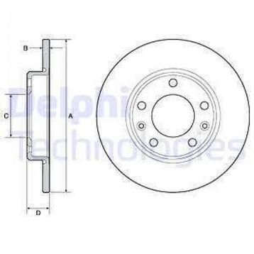 Delphi BG4670C Arka P308 Fren Diski