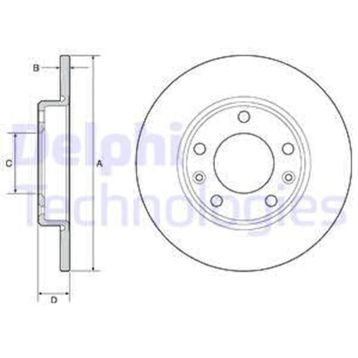 Delphi BG4670C Arka P308 Fren Diski