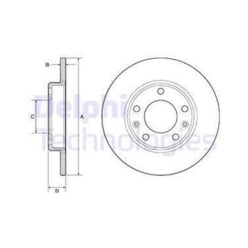 Delphi BG4670C Arka P308 Fren Diski