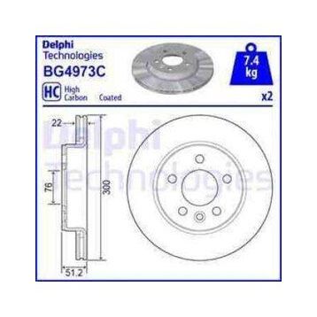 Delphi BG4973C Arka Cıftlı Fren Diski