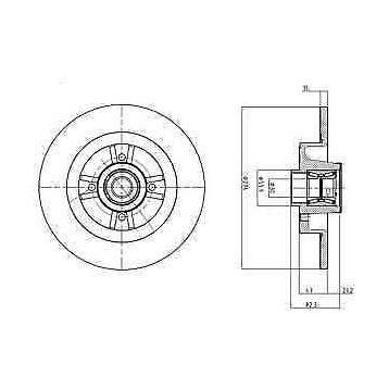 Delphi BG9030RS Oto Arka Fren Diski