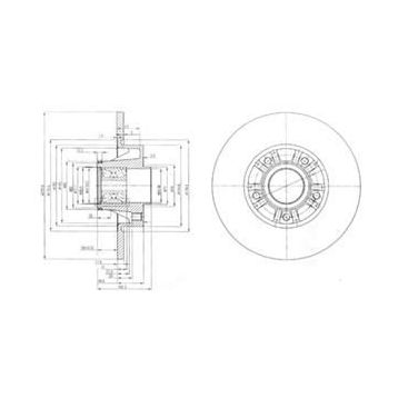 Delphi BG9031RS Oto Bilyalı Arka Fren Diski