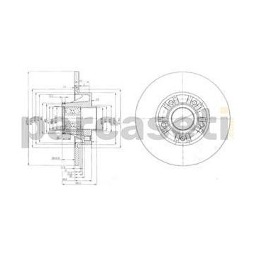 Delphi BG9031RS Oto Bilyalı Arka Fren Diski
