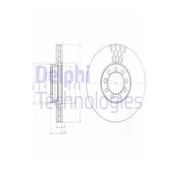 Delphi BG9062 Ön Fren Diski