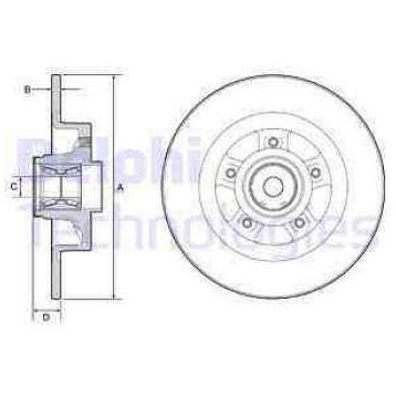 Delphi BG9115RS Arka Fren Diski