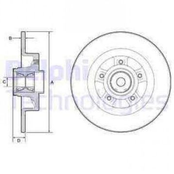 Delphi BG9115RS Arka Fren Diski