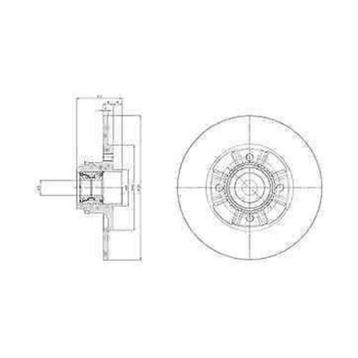 Delphi BG9115RS Arka Fren Diski