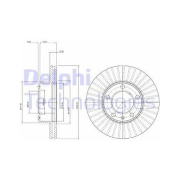 Delphi BG9692 Ön Fren Diski