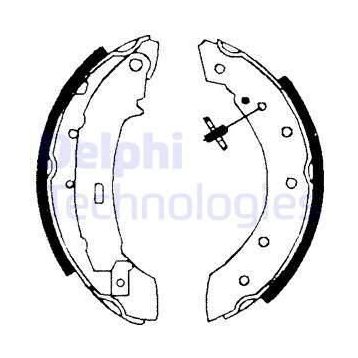 Delphi LS1717 Arka Fren Balatası