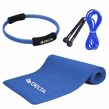 Delta 10 mm Pilates Minderi 35 cm Pilates Çemberi Atlama İpi Seti