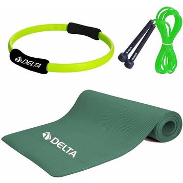 Delta 10 mm Pilates Minderi 35 cm Pilates Çemberi Atlama İpi Seti