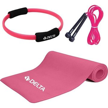 Delta 10 mm Pilates Minderi 35 cm Pilates Çemberi Atlama İpi Seti