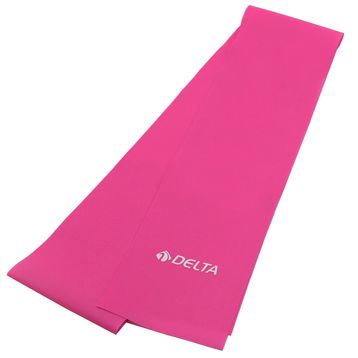 Delta 150x15 cm (Egzersiz Direnç Lastiği) Fuşya Orta Sert Pilates Bandı