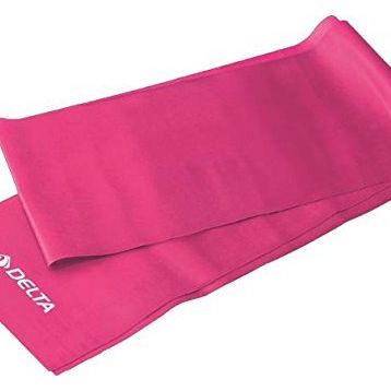 Delta 150x15 cm (Egzersiz Direnç Lastiği) Fuşya Orta Sert Pilates Bandı
