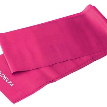 Delta 150x15 cm (Egzersiz Direnç Lastiği) Fuşya Orta Sert Pilates Bandı