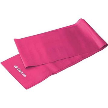 Delta 150x15 cm (Egzersiz Direnç Lastiği) Fuşya Orta Sert Pilates Bandı