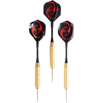 Delta 24 gr Çelik Uç + Pirinç Gövde + Renkli Kanat - Dart Oku Seti