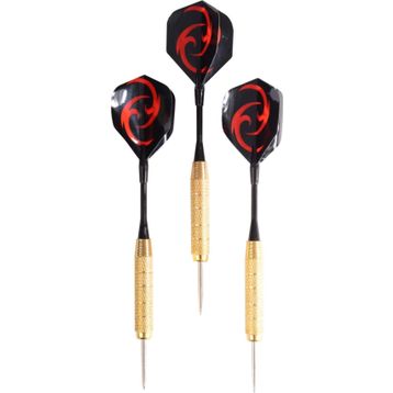 Delta 24 gr Çelik Uç + Pirinç Gövde + Renkli Kanat - Dart Oku Seti
