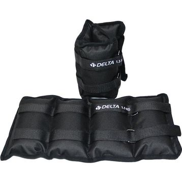Delta 2x1,5 kg Siyah El Ayak Bilek Kas Güçlendirici Ağırlık Seti