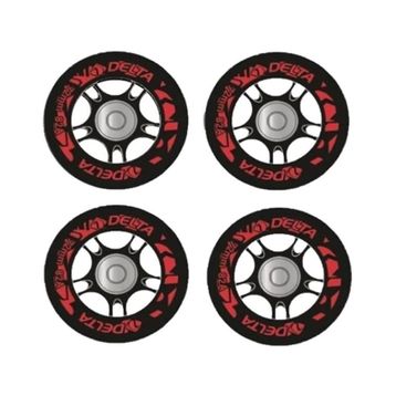 Delta 64 mm Silikonlu Rulmanlı 4'lü Paten Tekerleği