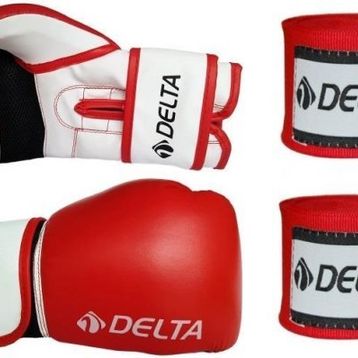 Delta Blow Dura Strong Kırmızı Boks Eldiveni + El Bandajı Seti