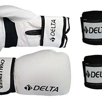 Delta Challenger Beyaz Dura-Strong Boks Eldiveni + Boks El Bandajı Seti