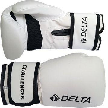 Delta Challenger Dura-Strong Beyaz Siyah Boks Eldiveni
