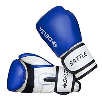 Delta Eldbattlemavi10 Battle Dura Strong Mavi Beyaz Boks Eldiveni