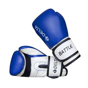 Delta Eldbattlemavi10 Battle Dura Strong Mavi Beyaz Boks Eldiveni