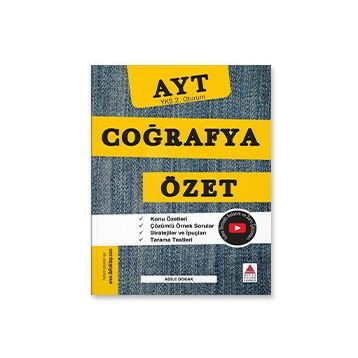 Delta Kültür Yayınevi AYT Coğrafya Özet YKS 2. Oturum