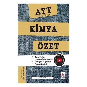 Delta Kültür Yayınevi AYT Kimya Özet YKS 2. Oturum