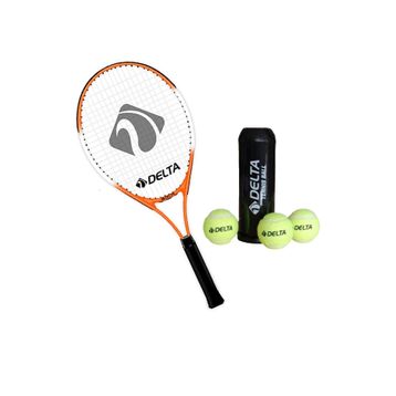 Delta Max Joys 23 inç Çocuk Tenis Raketi Tenis Maç Topu 3 Adet