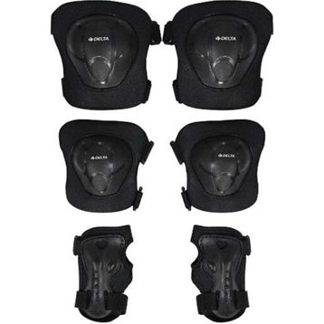 Delta MNT 68 Siyah Paten-Kaykay-Bisiklet Koruyucu Set
