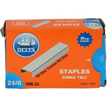 Delta No: 24/6 1552 Gri 83 Dizi 1000 Adet Zımba Teli