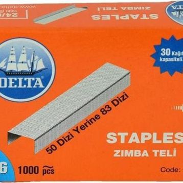 Delta No: 24/6 1552 Gri 83 Dizi 1000 Adet Zımba Teli